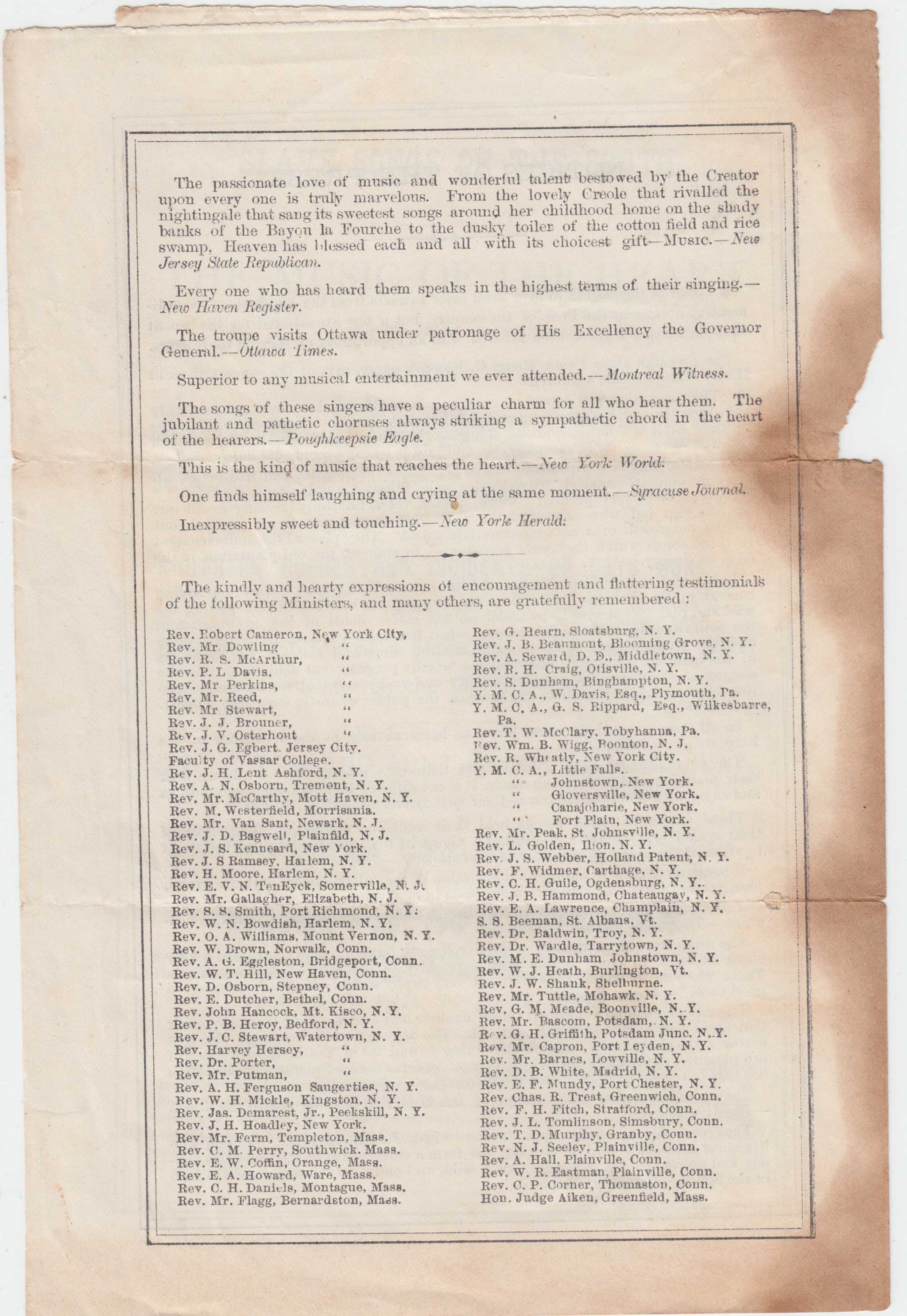 HBC009, 1875-06-02 Handbill, Jubilee Concerts at Cady's Hall